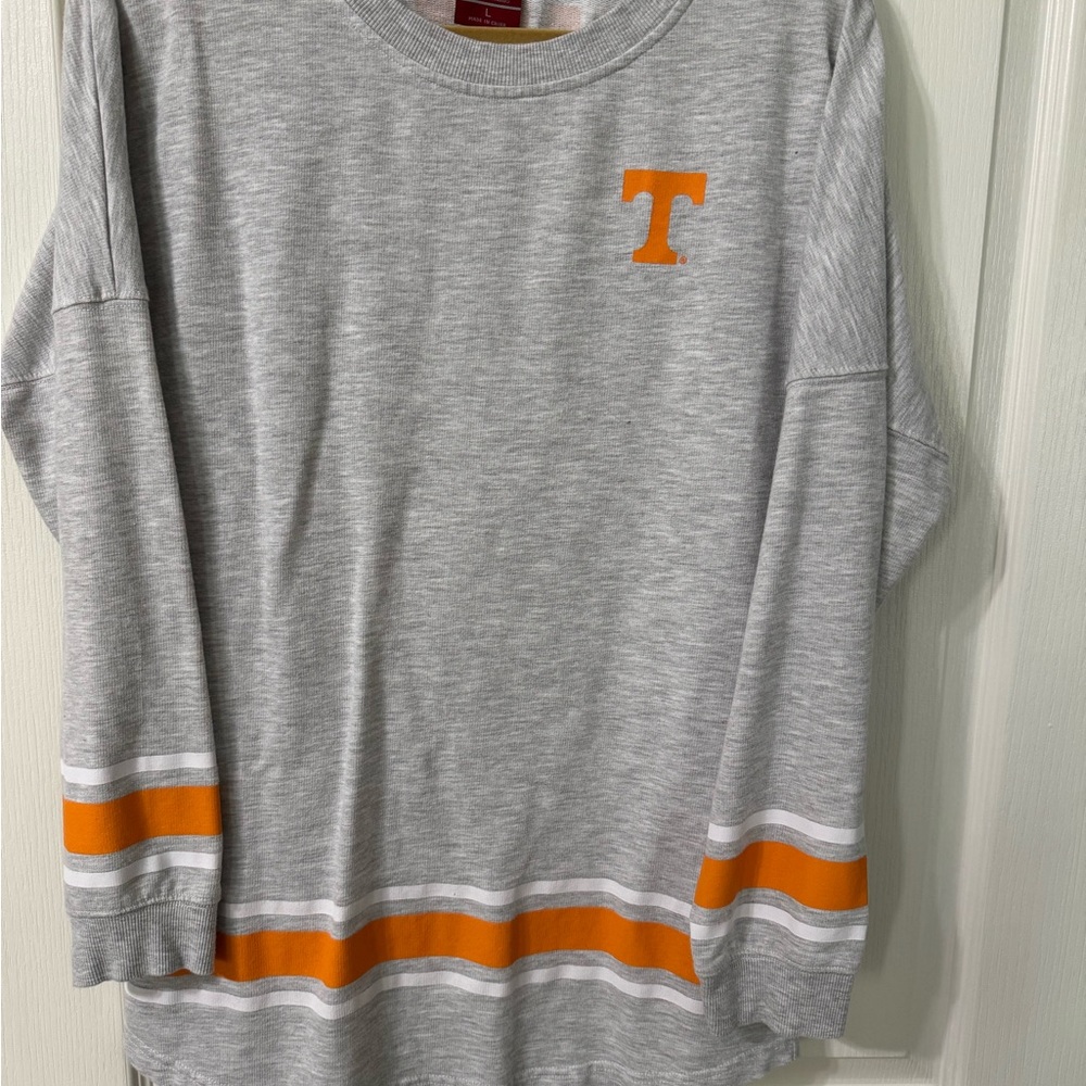 UT Gray & Orange Oversized Shirt